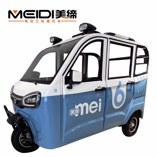 Electric Tricycle 1200W 1500W 1800W Solar Auto Closed Tricycle