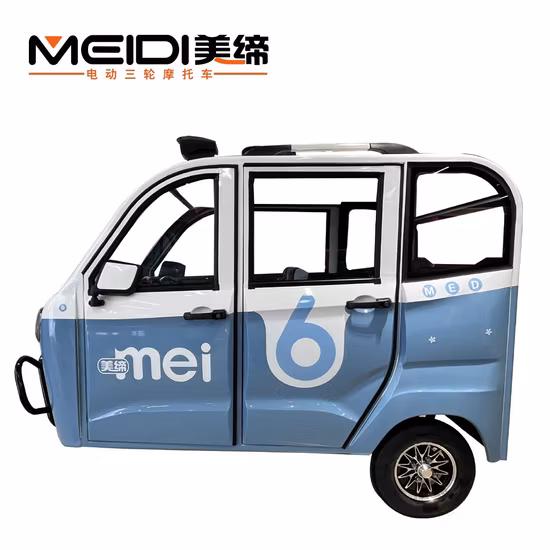 Electric Tricycle 1200W 1500W 1800W Solar Auto Closed Tricycle